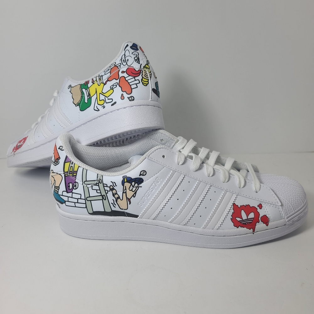 Adidas Superstar Rare Shoes "White Comic" Men's Size 8